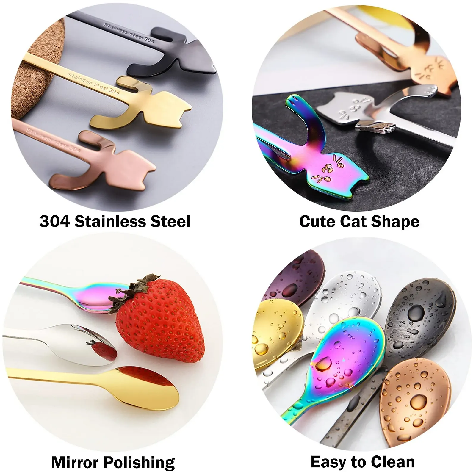 Ложка Кофейная Набор из нержавеющей стали Набор ложек Кофейная ложка, фото №3