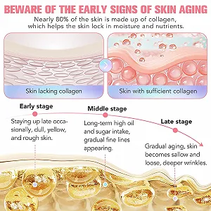 Ночная маска для обертывания Collagen, корейская коллагеновая маска-пленка для лица для улучшения эластичности кожи, увлажнения, разглаживания и укрепления кожи на ночь (розовая - 2 шт.) synthetic.ua - Фото 1