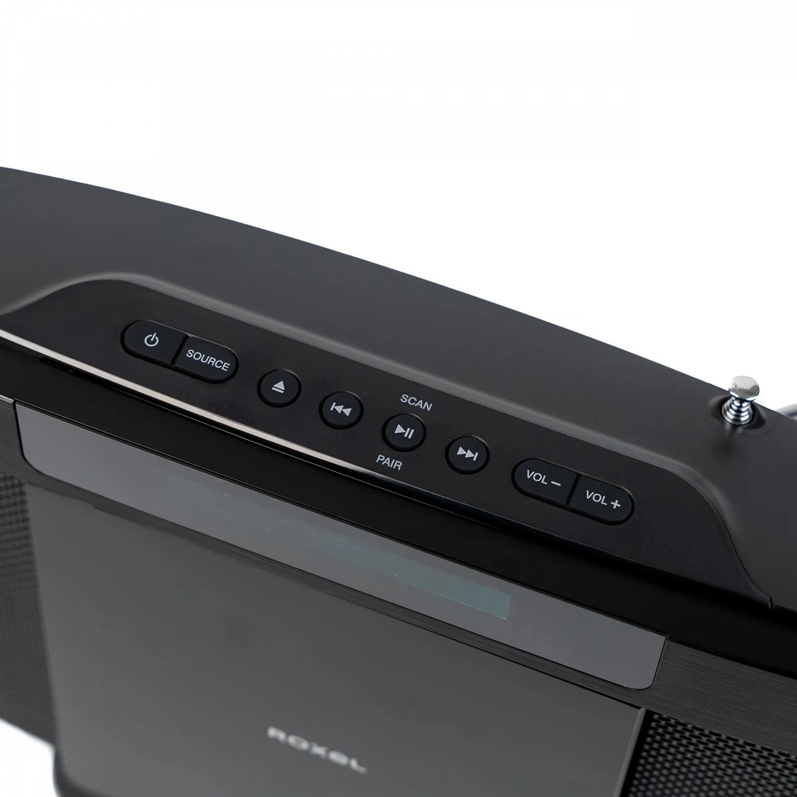 Музыкальная система Roxel Micro HiFi System с DAB/DAB+/FM-радио, беспроводным BT V5.4, мощным динамиком, настенный, USB и AUX вход, дистанционное управление, тонкий и плоский дизайн, белый LED-дисплей, фото №9