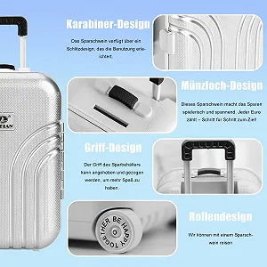 Скарбничка Creative Suitcase імітація дорожньої валізи synthetic.ua - Фото 1