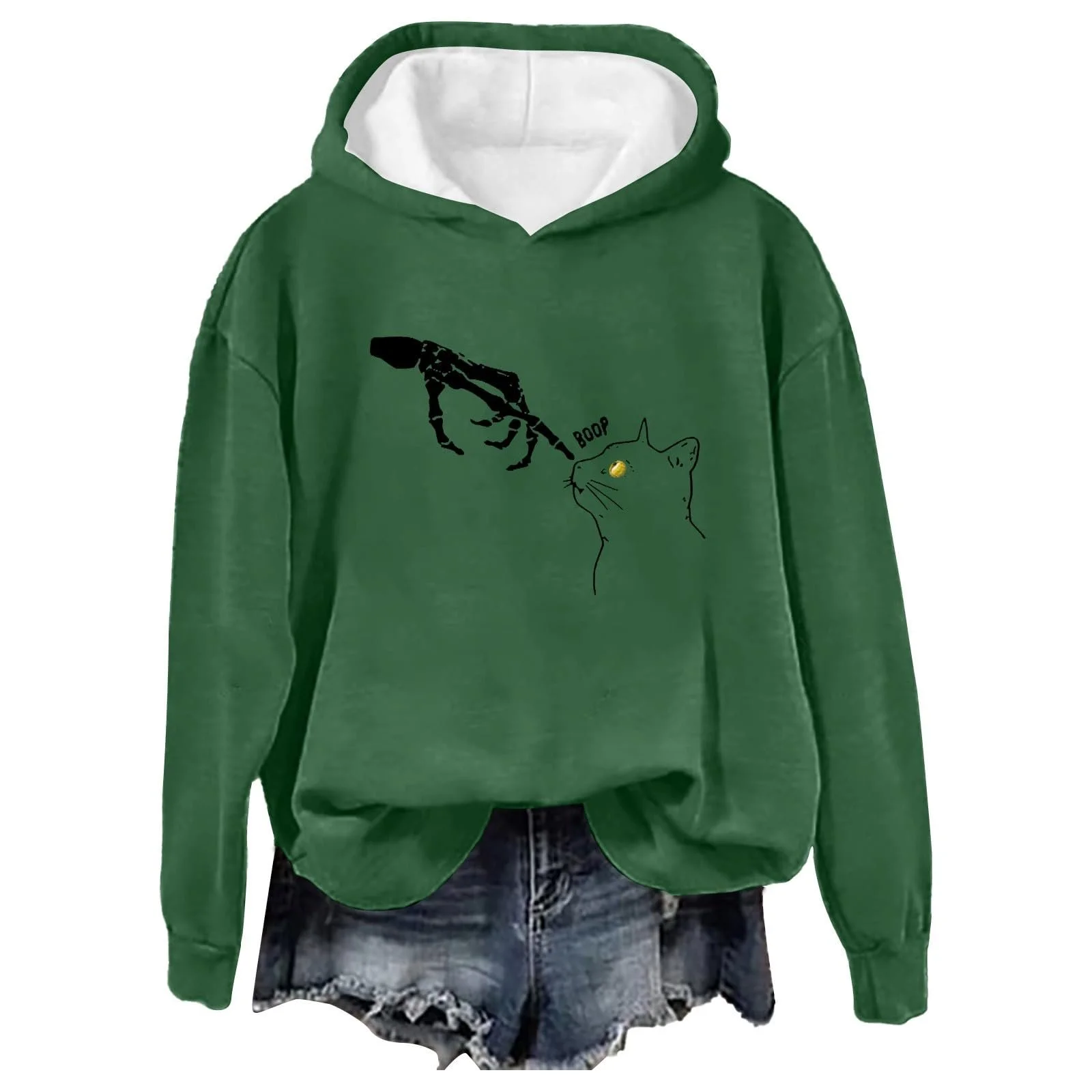 Жіноча толстовка Generisch Класична з довгим рукавом, круглим вирізом, фото №1