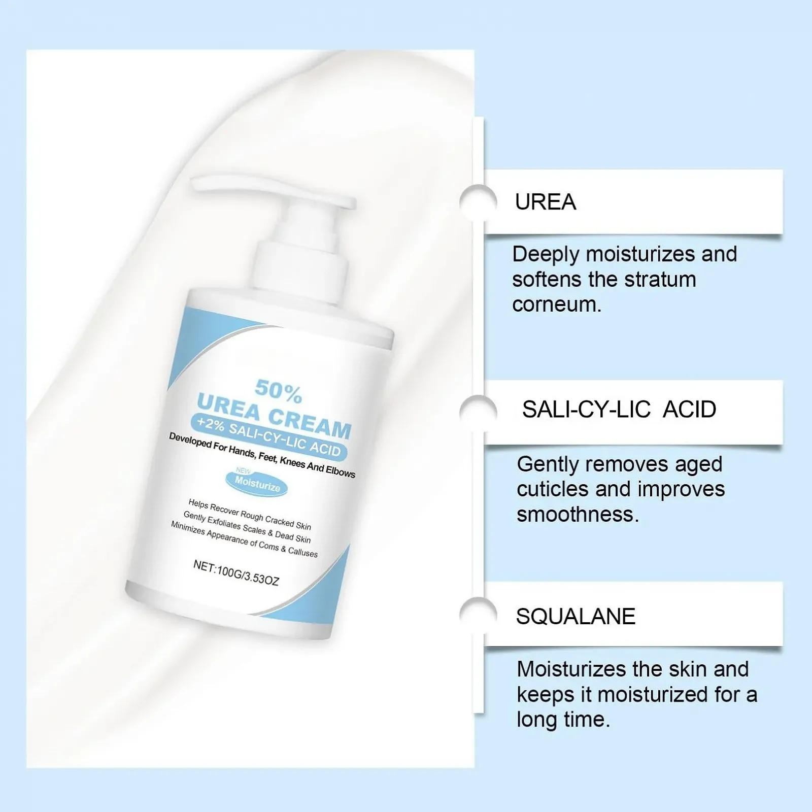 Крем для ног и рук с мочевиной 50% 100 г, фото №3