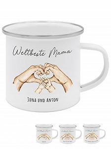 Персонализированная Эмалированная Кружка для Детей с Высококачественным Специальным Принтом - Небьющийся, Легкий и Экологически Чистый - Фото 1