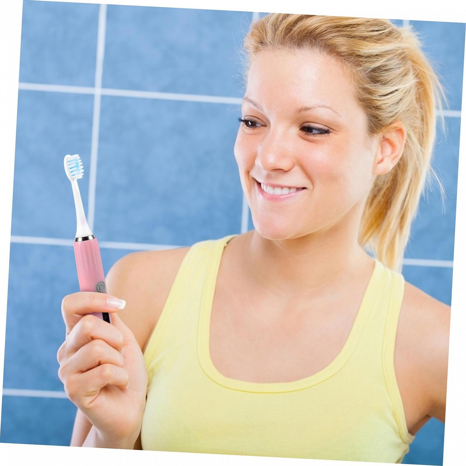 Електрична зубна щітка OATIPHO з USB-зарядкою та м’якою щетиною, фото №7