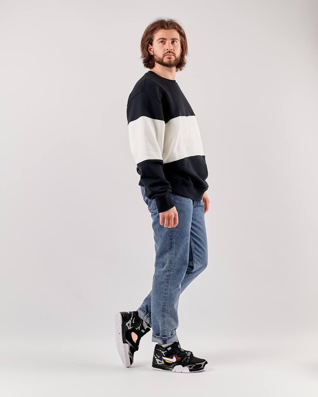 Кроссовки мужские Nike Air Trainer 1 SP черные кожаные кеды найк аир демисезонная обувь из натуральной кожи, фото №9