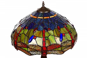 Настільна лампа Mosaic Style Tiff 195 Dragonfly Red 16 дюймів бабка скло червона synthetic.ua - Фото 1