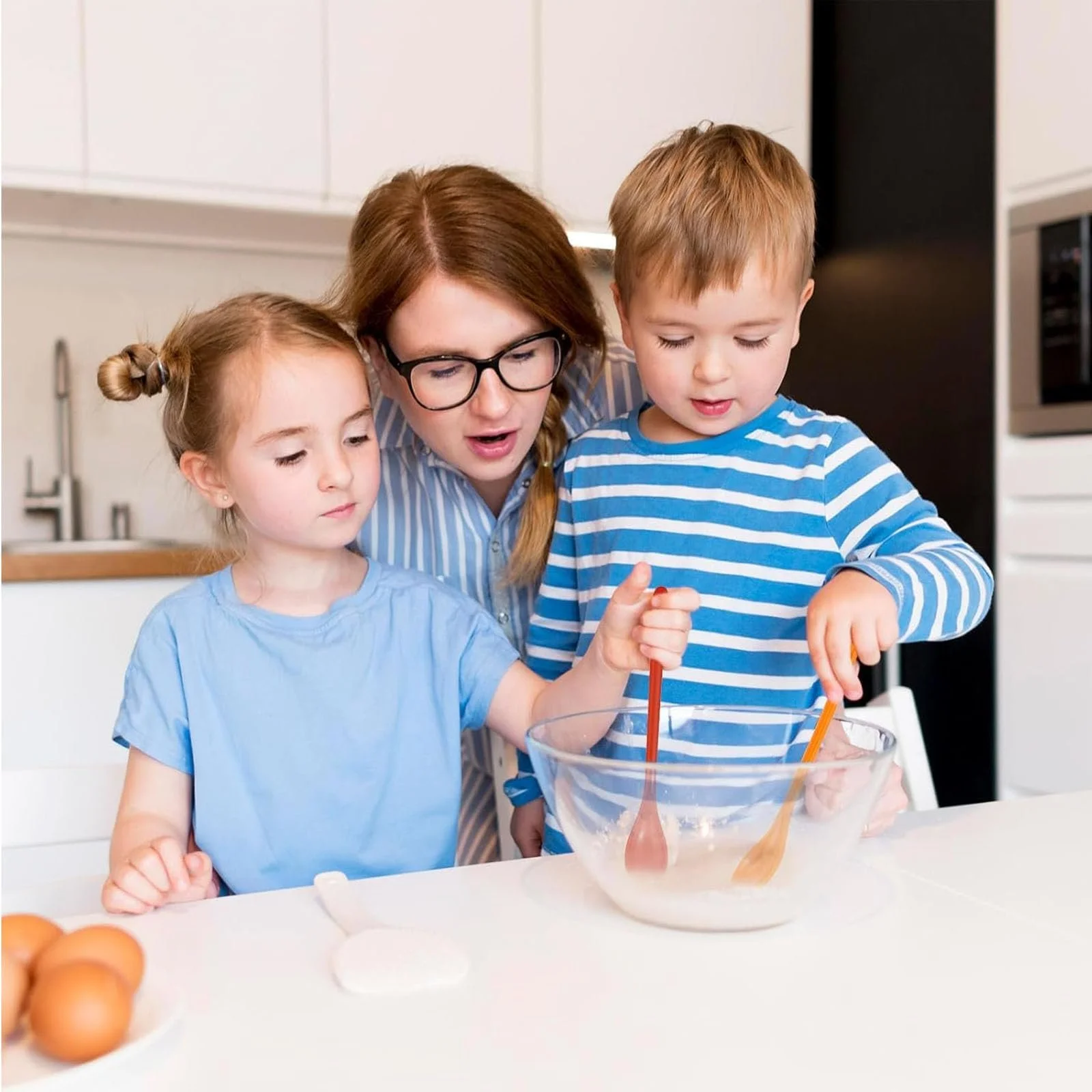 Набір з 6 улюблених ложок, довгі кольорові, фото №4