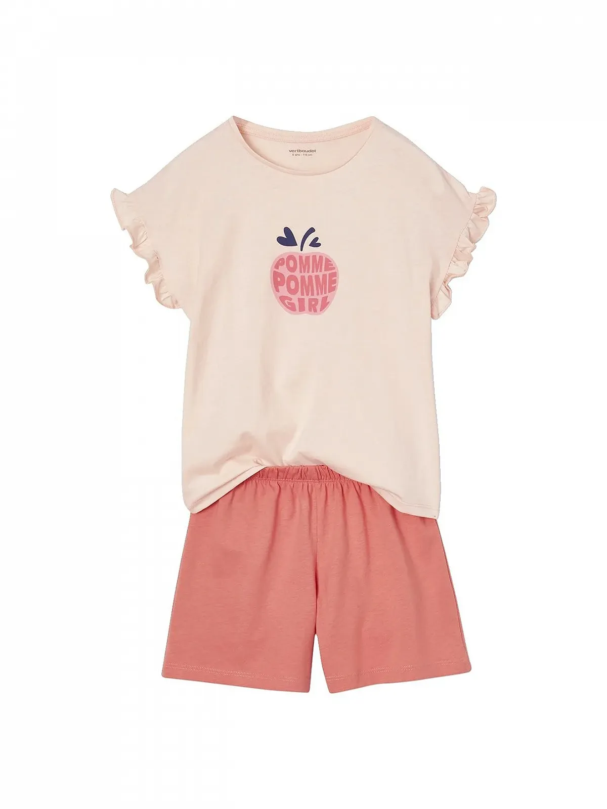 Літня піжама Vertbaudet 2 шт. Яблуко з переробленої бавовни, фото №3