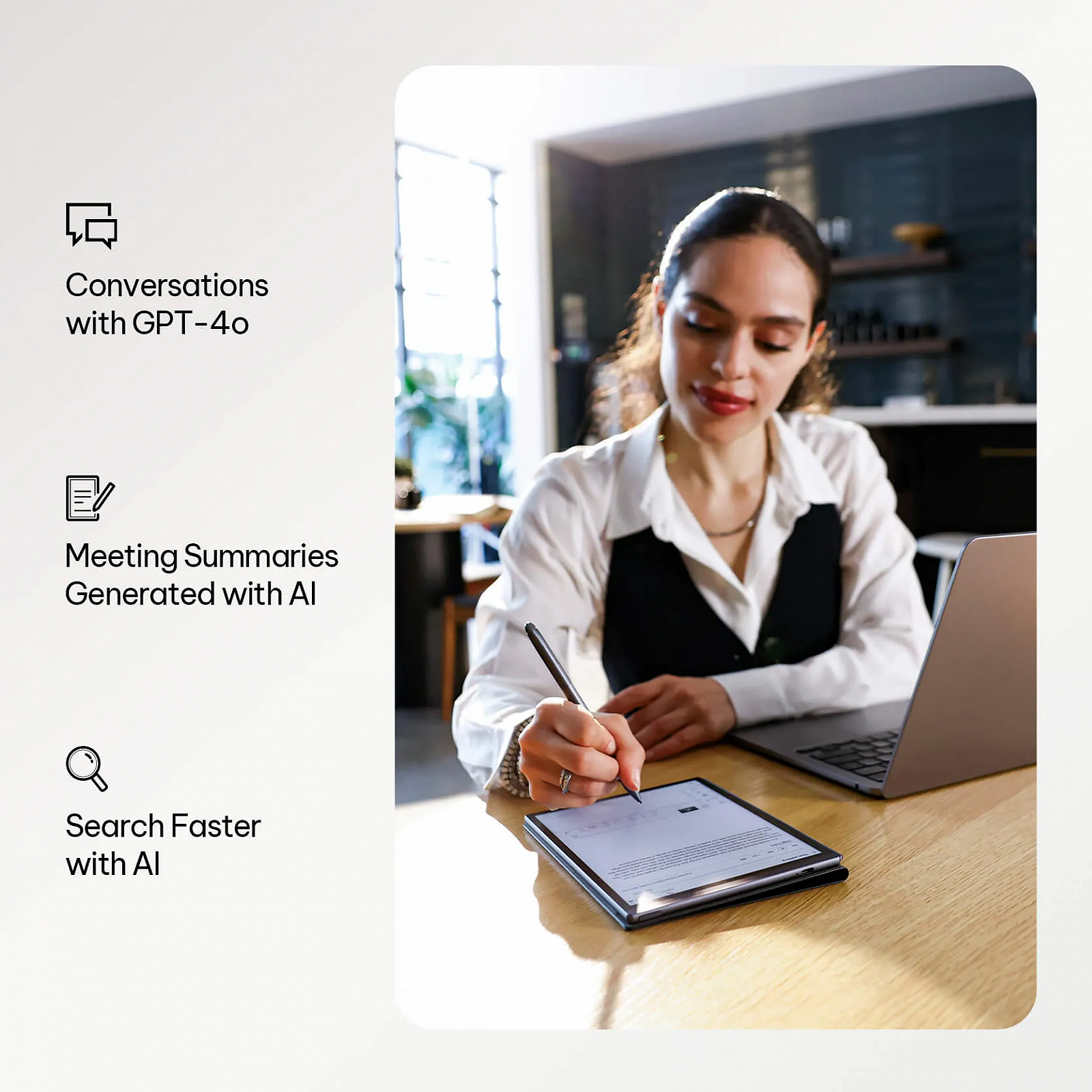 Електронна книга 8.2" iFLYTEK AINOTE Air 2 / 32ГБ / Android 11 / Wi-Fi / Bluetooth / Сенсорний E-Ink екран (1440 x 1920) / Налаштовувана яскравість / Динамік / Сірий, фото №6 Електронна книга 8.2" iFLYTEK AINOTE Air 2 / 32ГБ / Android 11 / Wi-Fi / Bluetooth / Сенсорний E-Ink екран (1440 x 1920) / Налаштовувана яскравість / Динамік / Сірий, фото №6