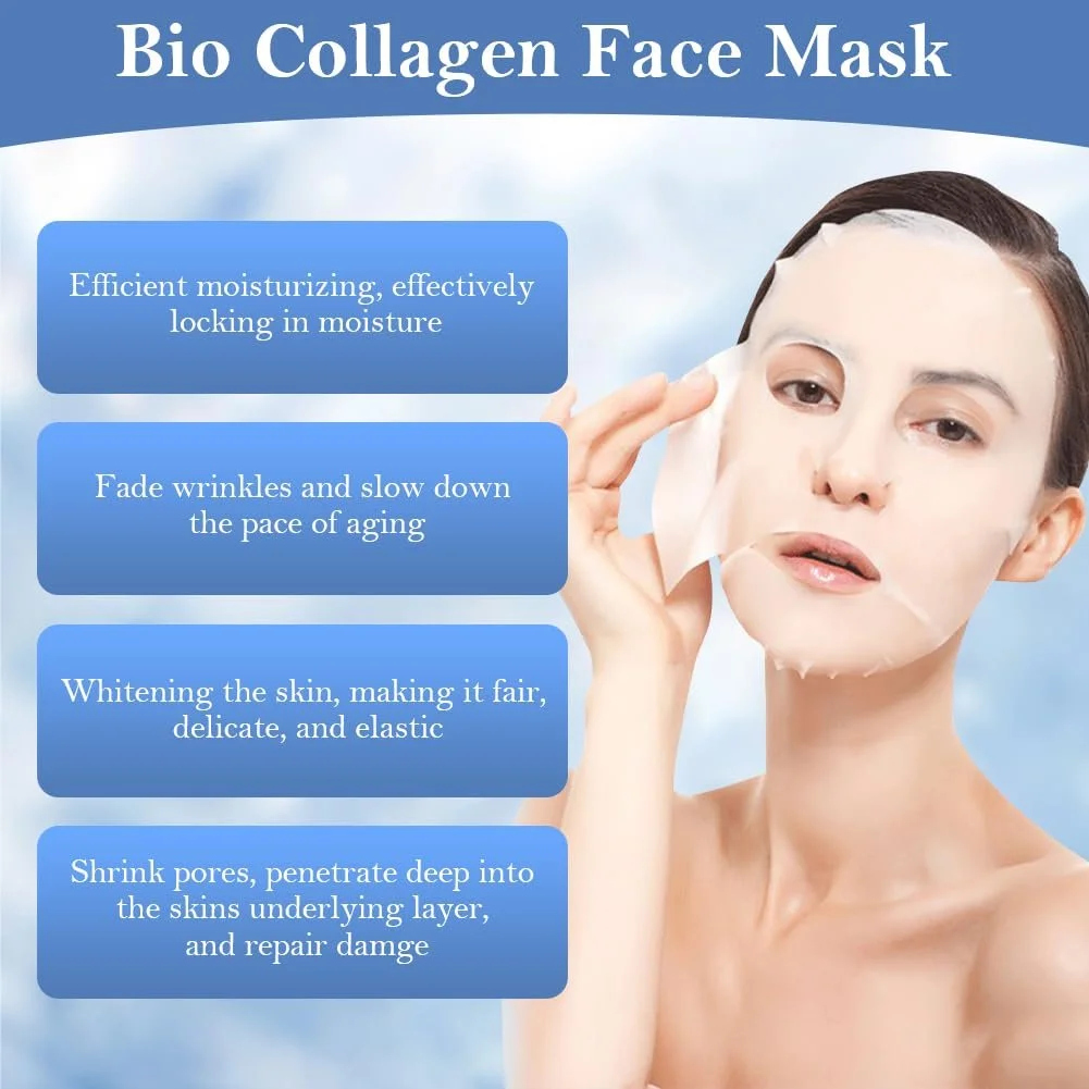 Маска для обличчя з колагеном Pack of 5 для глибокого зволоження, фото №4 Маска для обличчя з колагеном Pack of 5 для глибокого зволоження, фото №4