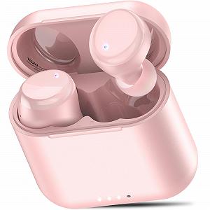 Мини Bluetooth наушники TOZO T6 Bluetooth 5.3 Эргономичные Внутриканальные 50 часов воспроизведения с беспроводным зарядным чехлом Настройка EQ через приложение IPX8 Водонепроницаемые Обновленная версия Розово-золотые - Фото 1