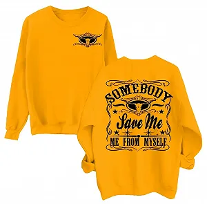 Толстовка Somebody Save Me From Myself - Фото 1