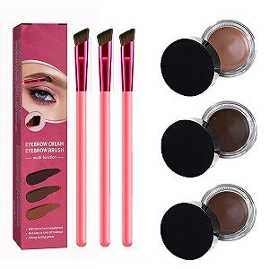 Щітка для брів 4D Hair Stroke Brow Stamp Brush Multi-functional Eyebrow Brush Mixed - Фото 1