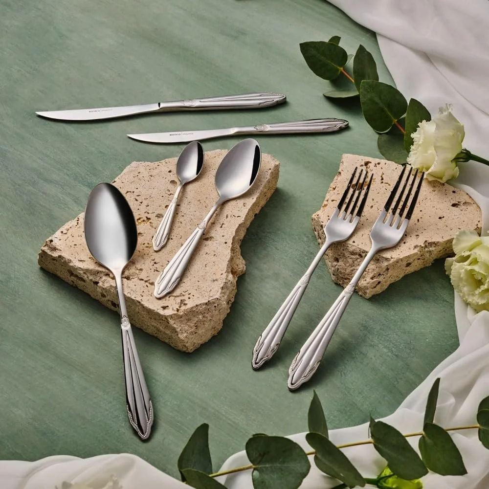 Набор столовых приборов Karaca Mantilla, 84 предмета на 12 персон, фото №3