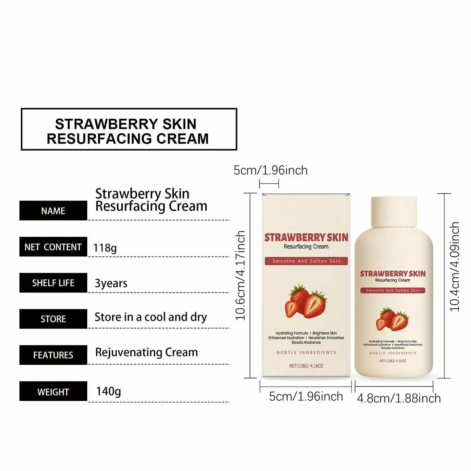 Крем для тіла зволожуючий 118 г - Догляд за тілом проти сухості для чоловіків і жінок Живіт Рука Нога, для дому для гладкої шкіри, фото №6