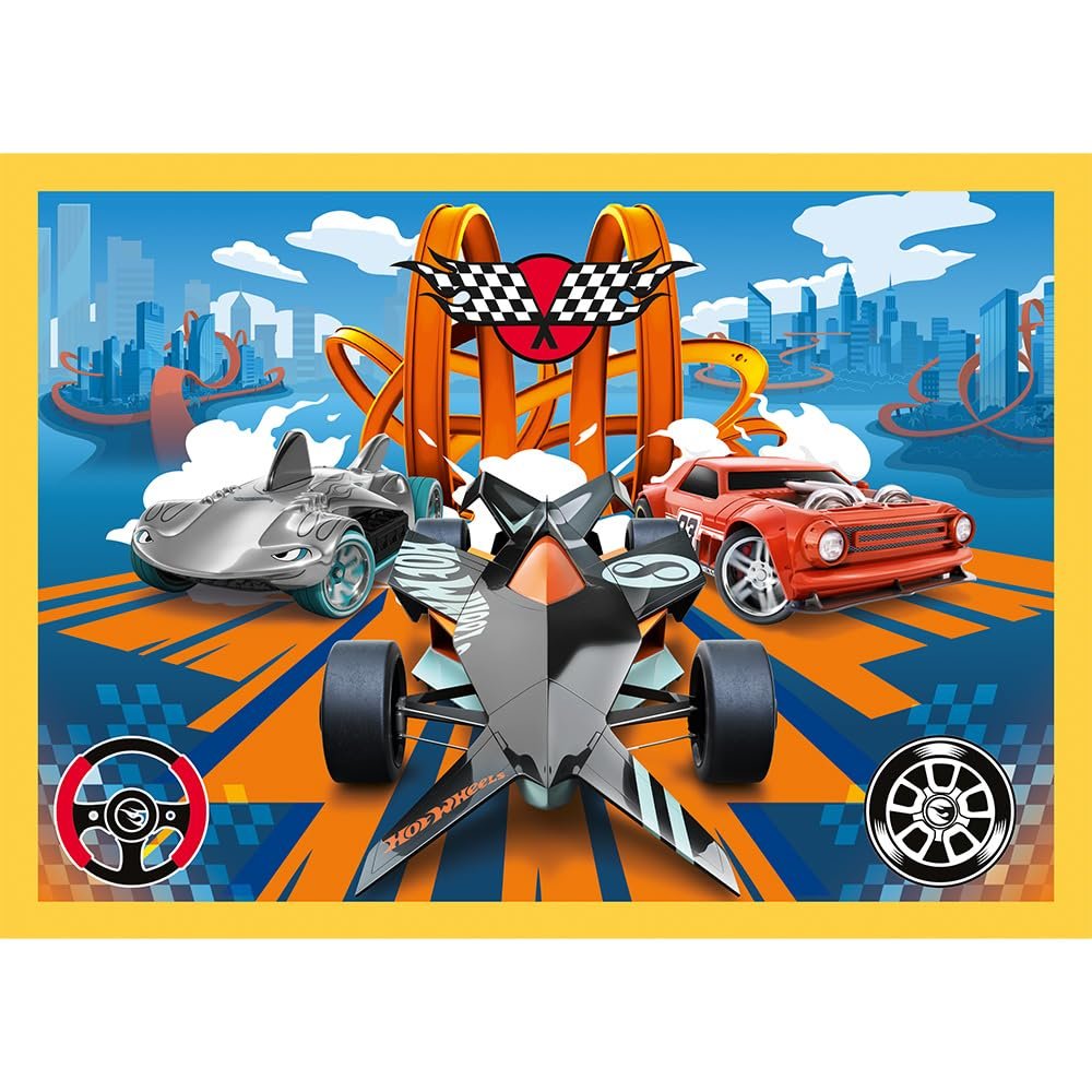 Пазл Hot Wheels 4 в 1, фото №6