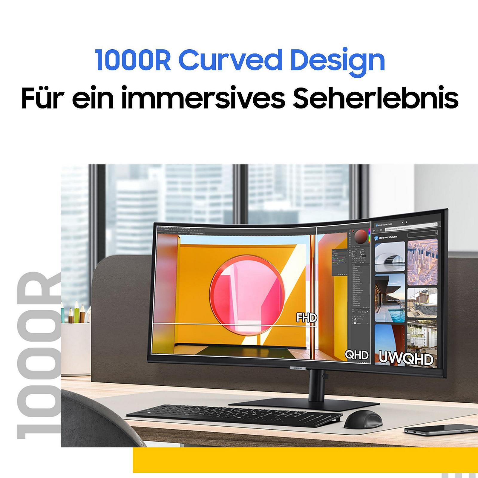 Монітор Samsung ViewFinity S65UC 34 дюйми VA 3440x1440 100 Гц 5 мс Чорний, фото №5