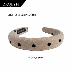 Вінтажний обруч на голову Оксамитовий synthetic.ua - Фото 1