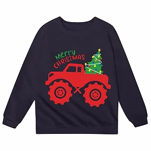 Дитячий світшот з принтом літер, круглий виріз, довгі рукава Generisch synthetic.ua - Фото 1