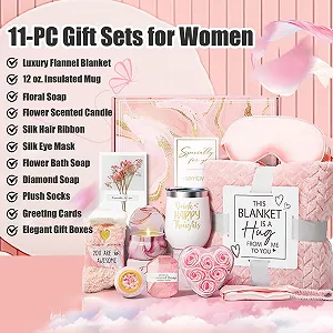 Подарунковий набір для спа-догляду за тілом з ковдрою, для релаксації та відпочинку synthetic.ua - Фото 1