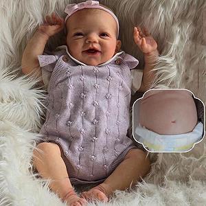 Кукла RXDOLL Real Life Reborn Baby Dolls Silicone Vinyl Full Body Girls Realistic Baby Doll 50 см - Фото 1