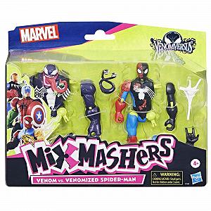 Фігурки MixMashers Marvel Venom проти Venomized Spider-Man, Набір з 2 шт synthetic.ua - Фото 1