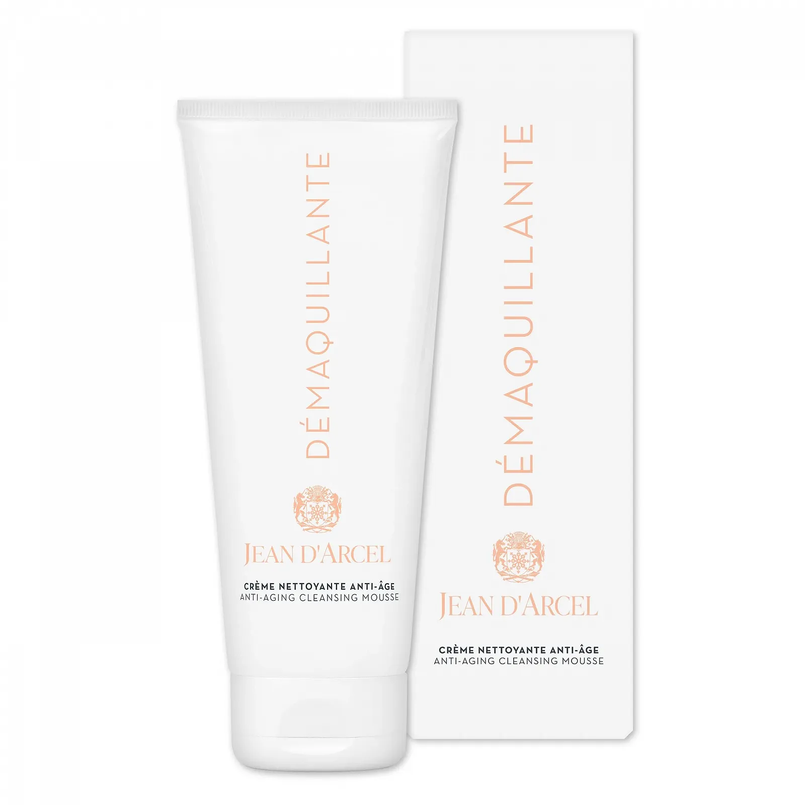 Мус для вмивання JEAN D'ARCEL DMAQUILLANTE Cr\u00e8me Nettoyante Anti-Ageing з мигдалевою олією та алантоїном 200 мл, фото №1