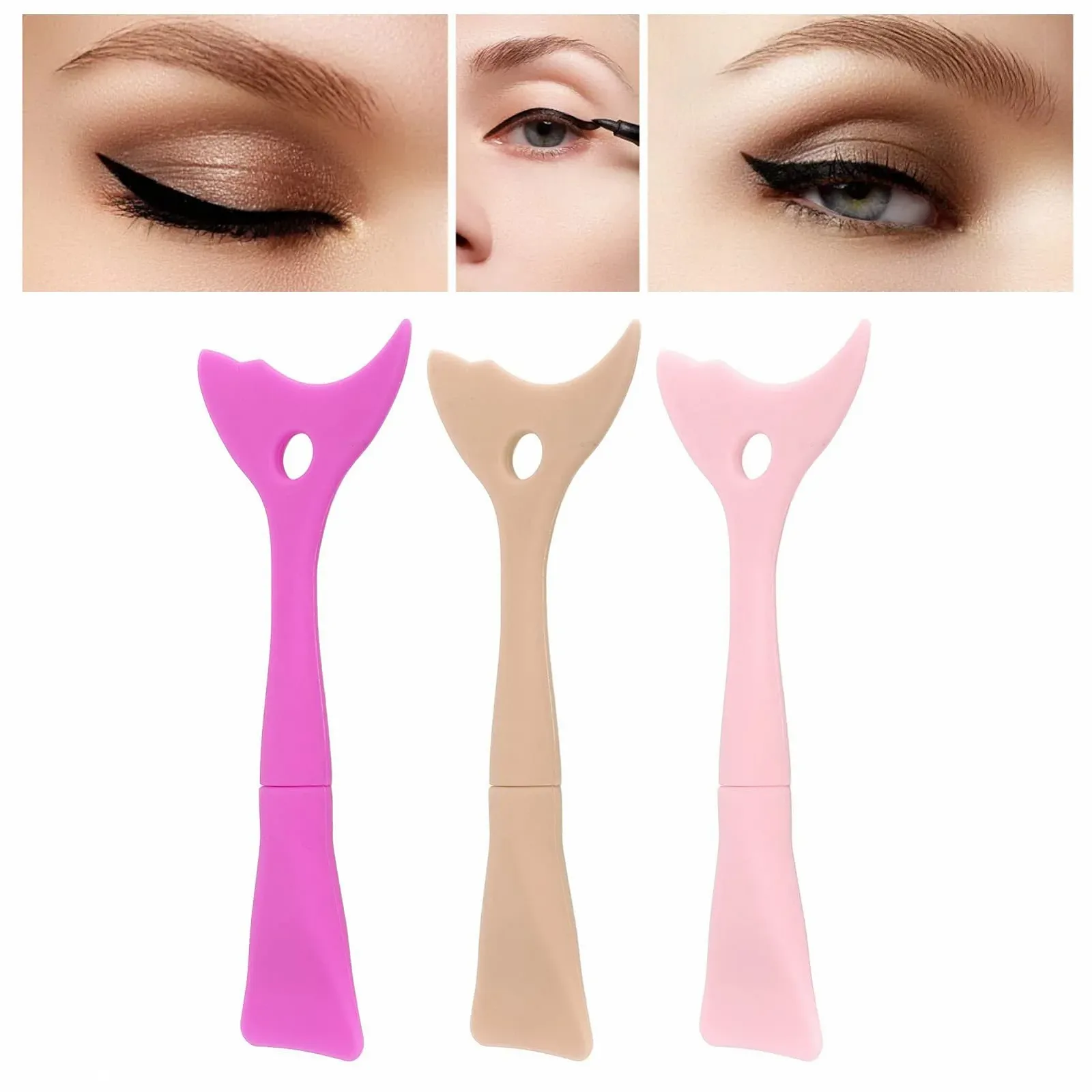 Аппликатор для макияжа многоразовый многофункциональный 3 шт., фото №5 Аппликатор для макияжа многоразовый многофункциональный 3 шт., фото №5