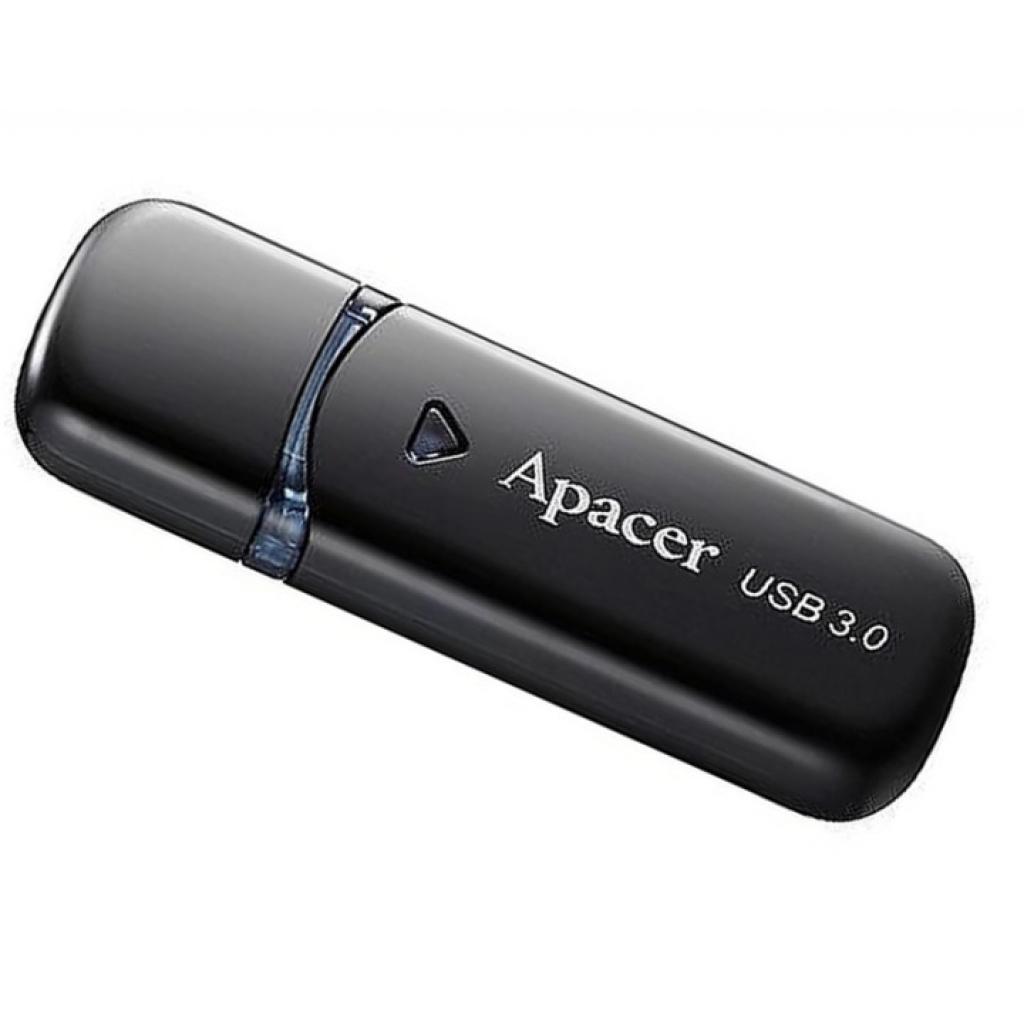 USB флеш-накопитель Apacer 64GB AH355 Black 3.0 AP64GAH355B-1, фото №5