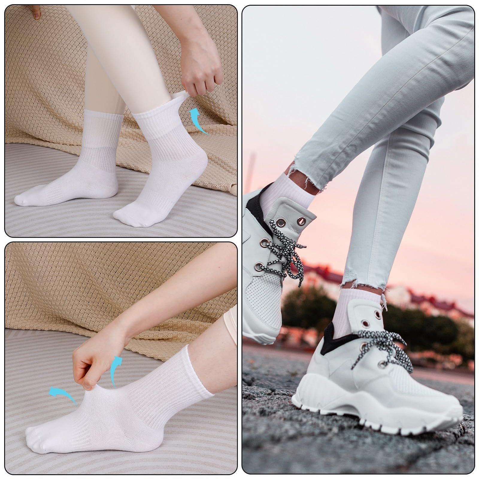 Теннисные носки 8 пар Мужские Женские Спортивные носки Белые, фото №3