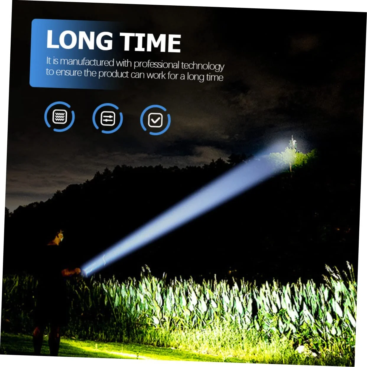 Аварийный фонарик OSALADI с перезаряжаемой кемпинговой лампой для наружного освещения, фото №4