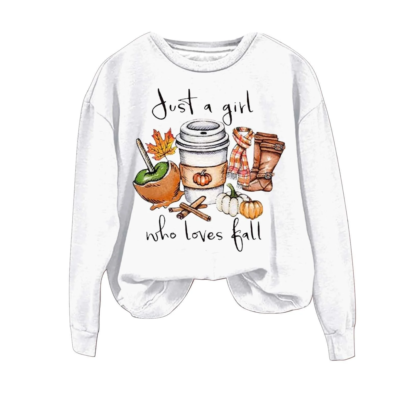 Женский свитшот с длинными рукавами Halloween-Tops Модный повседневный свитшот с принтом тыквы на Хэллоуин, с круглым вырезом, фото №3