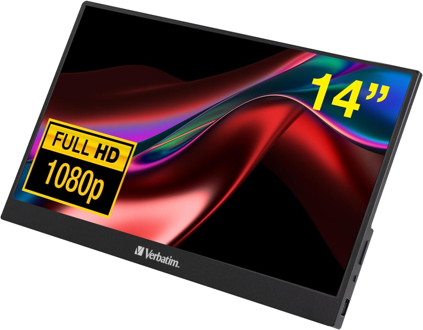 Монитор портативный сенсорный 14" Verbatim PM-14 Full HD IPS 60 Гц, фото №1