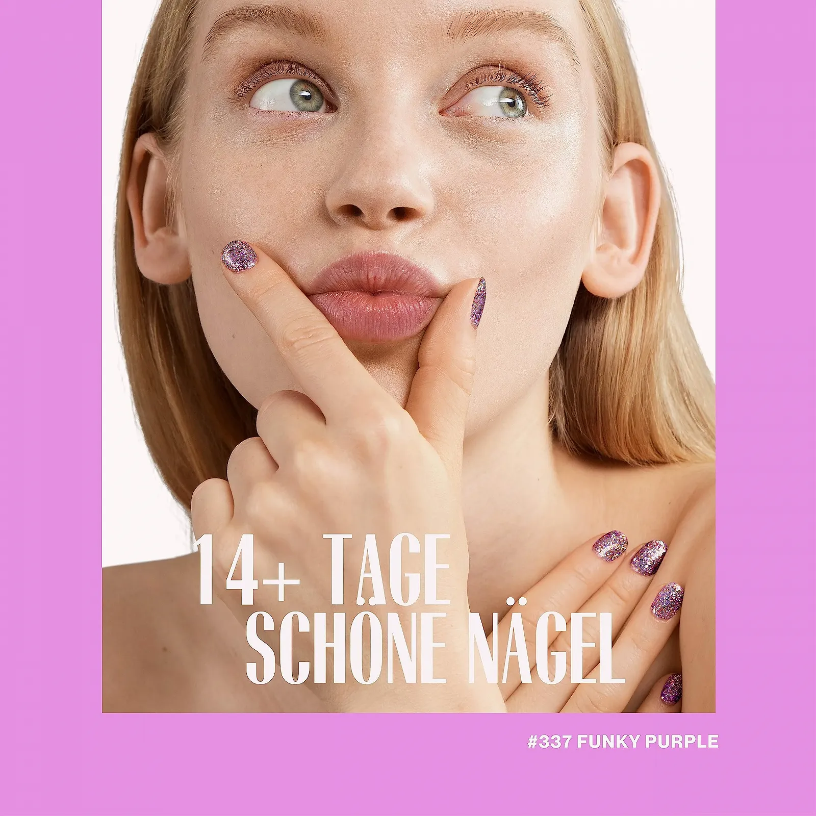 Гель-лак Pink Gellac 337 Funky Purple с УФ-гелем 15 мл, фиолетовый с блестками, фото №4 Гель-лак Pink Gellac 337 Funky Purple с УФ-гелем 15 мл, фиолетовый с блестками, фото №4