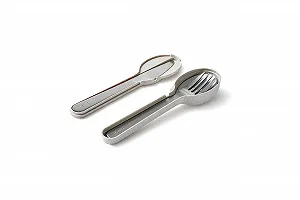 Набор столовых приборов Lékué Нержавеющая сталь с сумкой synthetic.ua - Фото 1