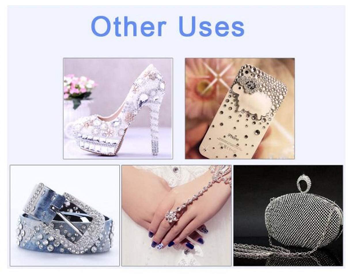 Стразы для ногтей ZHONGJIUYUAN Опал Кристалл 3D Декорации Разные цвета и размеры, 1400 шт, фото №8