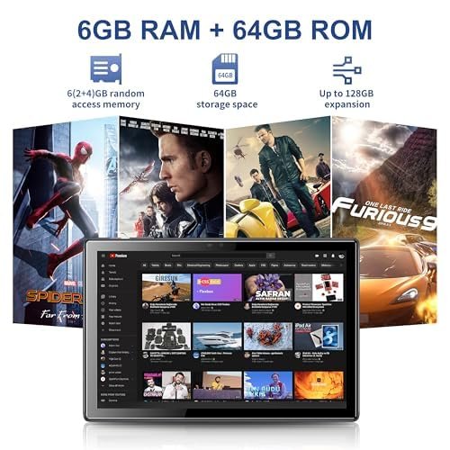 Планшет 10.1" Tibuta SmartPad A10 2+2/64Gb 4 ядер Android 13 5000 mAh Черный, фото №3