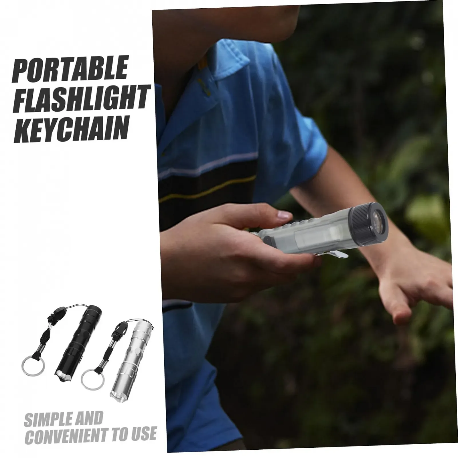 Фонарик Vaguelly 1 Set USB Перезаряжаемый Брелок Портативный LED Свет для активного отдыха Кемпинг Чрезвычайные ситуации Легкий и Практичный для ежедневного использования, фото №8