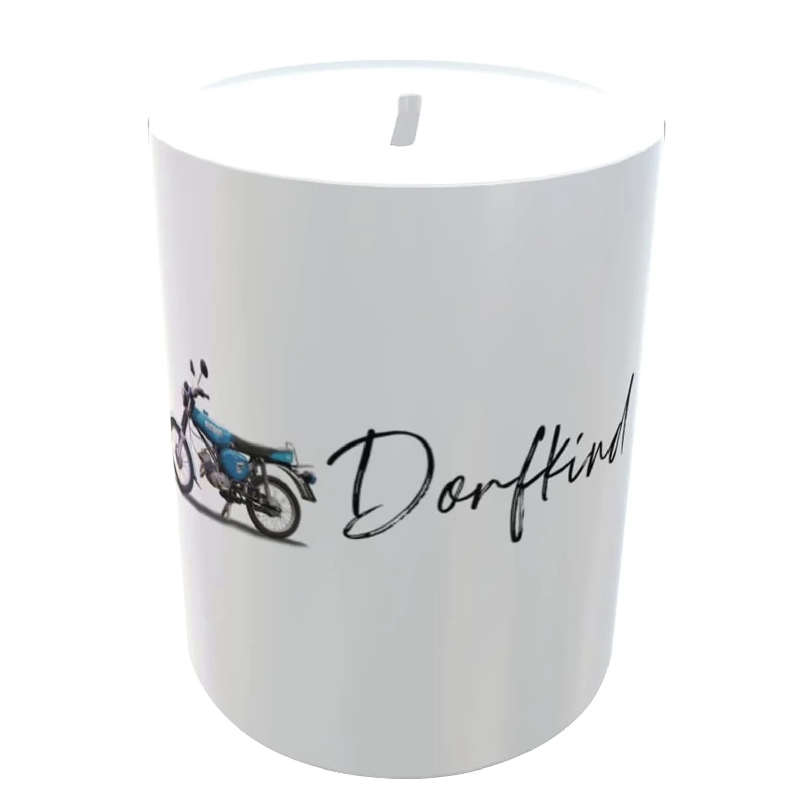 Скарбничка Мопед Simson Синя Керамічна Персоналізована, фото №1