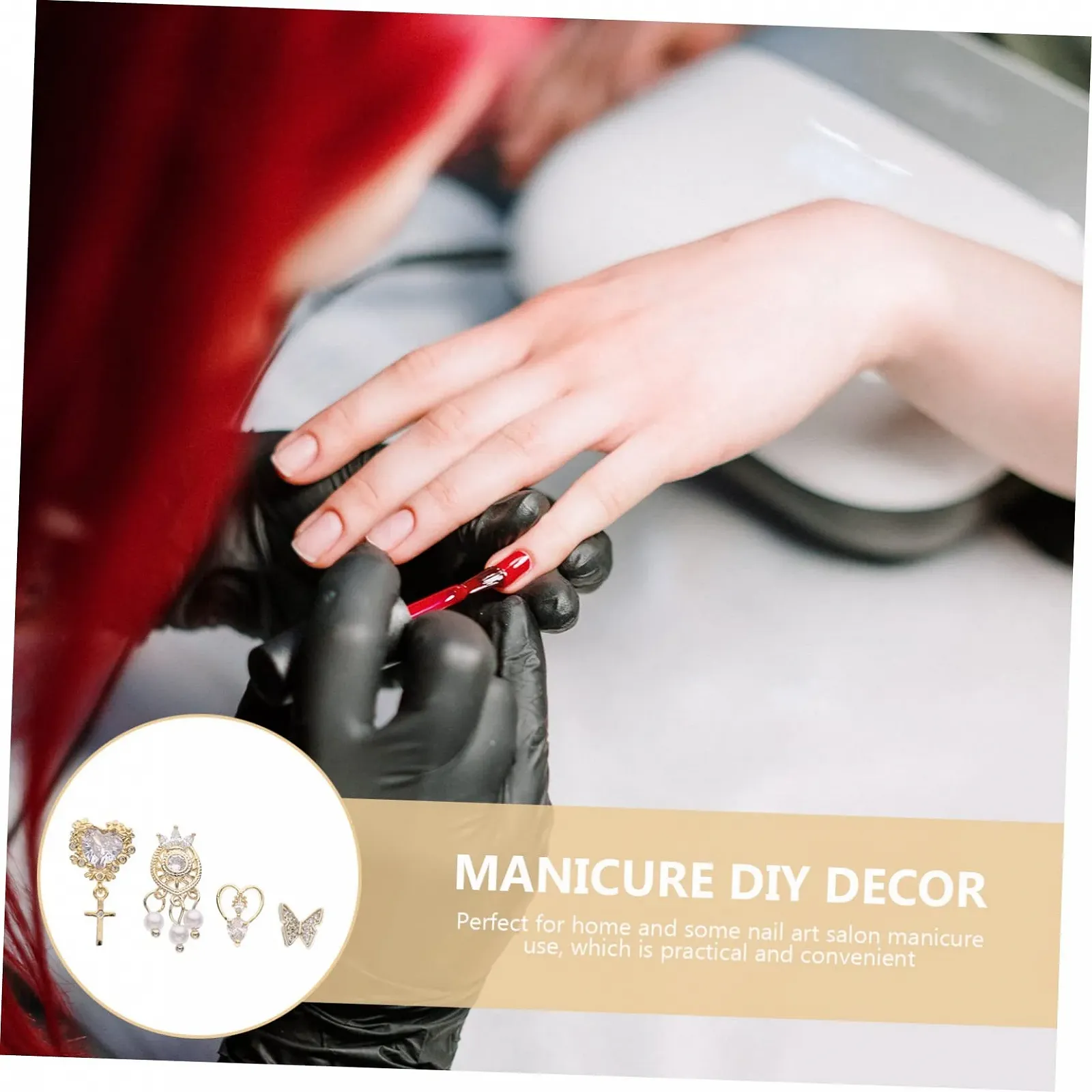 Підвіски для нігтів MERRYHAPY, вишукані прикраси, фото №4