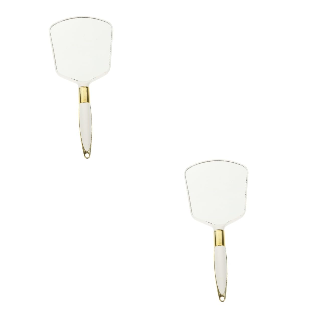 Набір Miss Accessories Єгипетські Пляшки ABS Білі 2 Дзеркала для Макіяжу Скляні Портативні Ручні Косметичні, фото №1