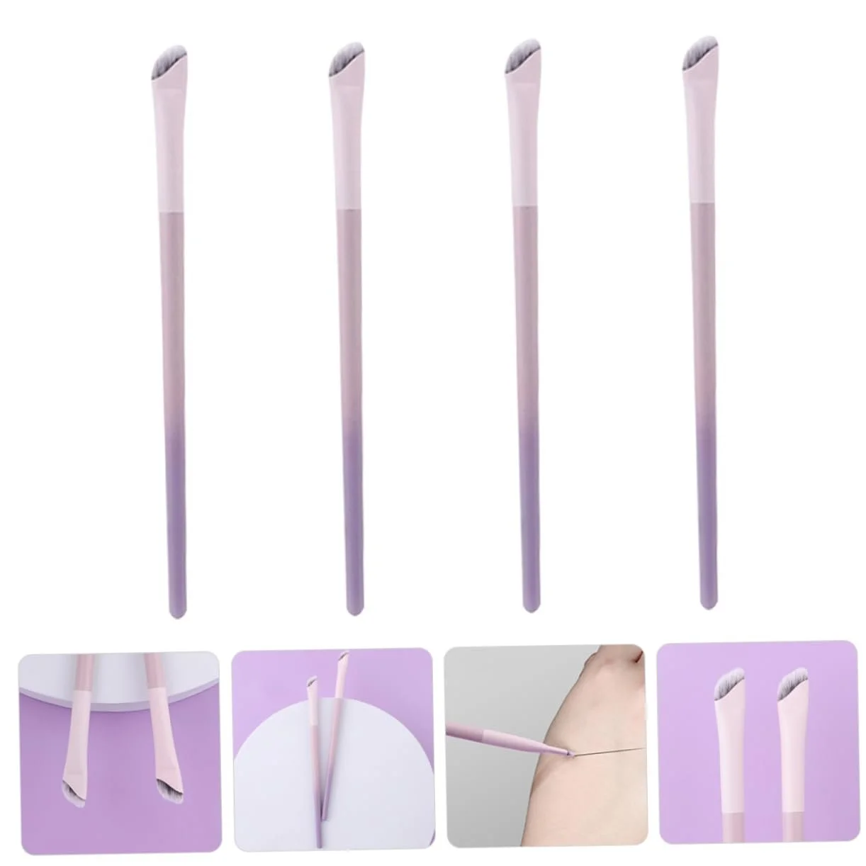 Набір пензлів для підводки очей COHEALI Кутовий, фото №7