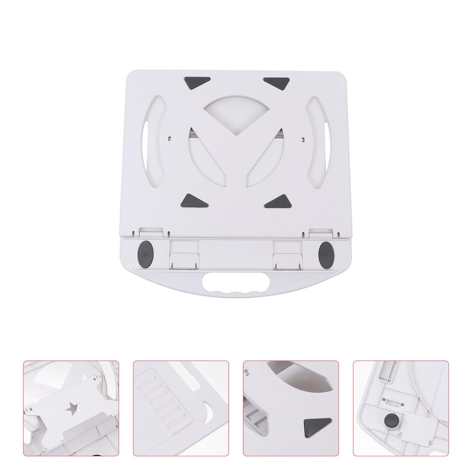 Подставка для ноутбука VANZACK Эргономичная с вращающимся кронштейном и увеличенным рассеиванием тепла Устойчивая компьютерная подставка с высокой грузоподъемностью Регулируемая настольная подставка Белая, фото №6