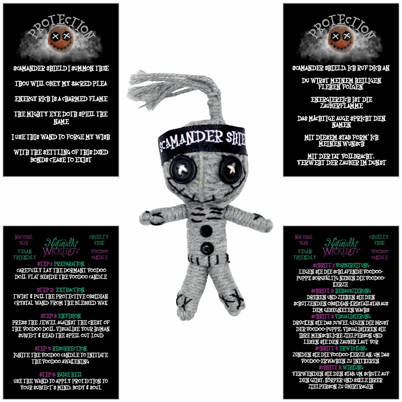 Свеча Naturally Wicked Voodoo Protection Candle Vegan, фото №4