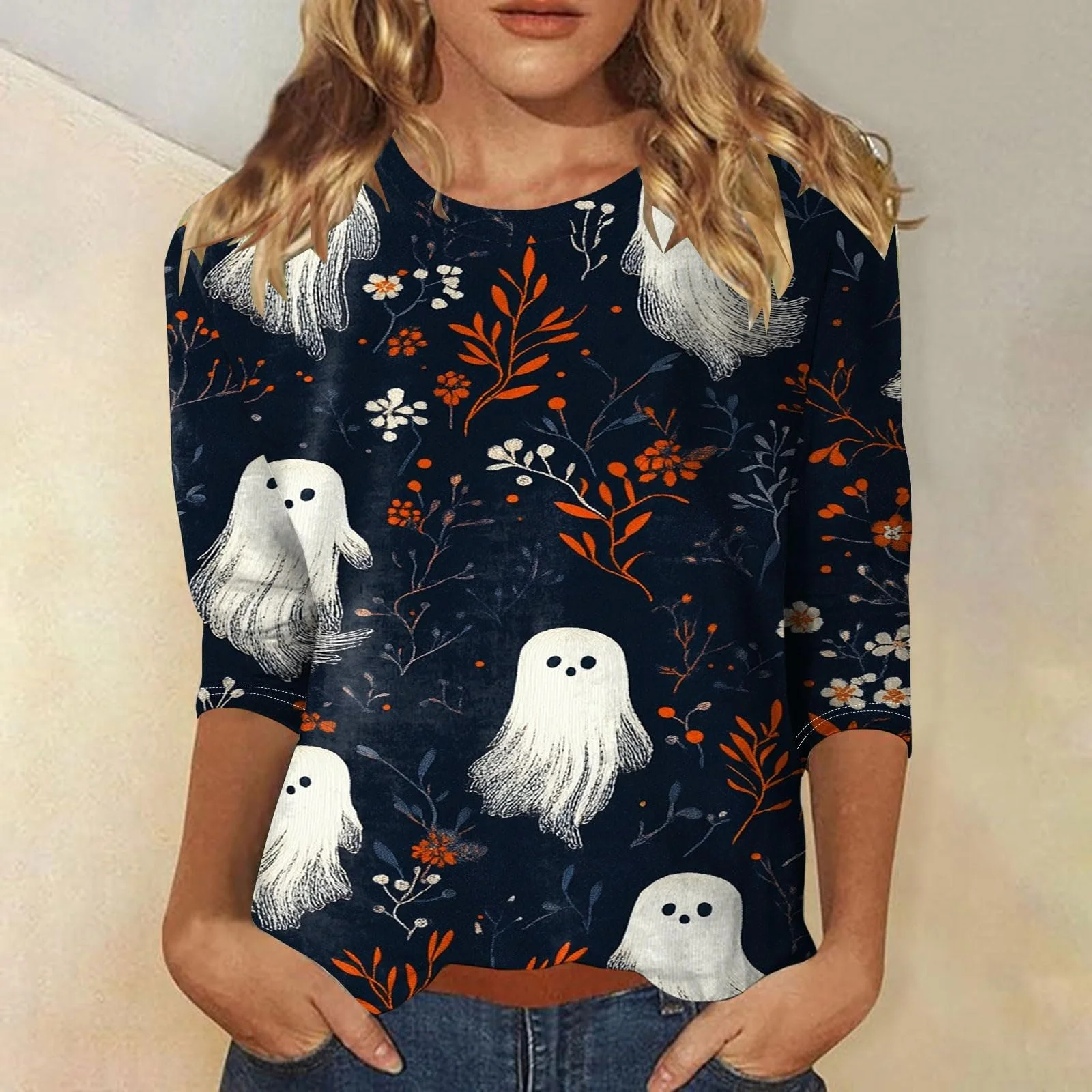 Жіночий Пуловер Halloween Kostüm З принтом, фото №2 Жіночий Пуловер Halloween Kostüm З принтом, фото №2