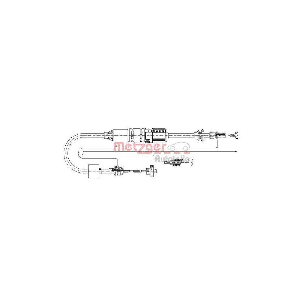 Трос зчеплення METZGER 10.3442 для VAG, фото №1