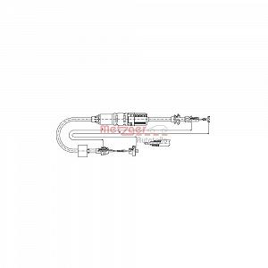 Трос сцепления METZGER 10.3442 для VAG - Фото 1