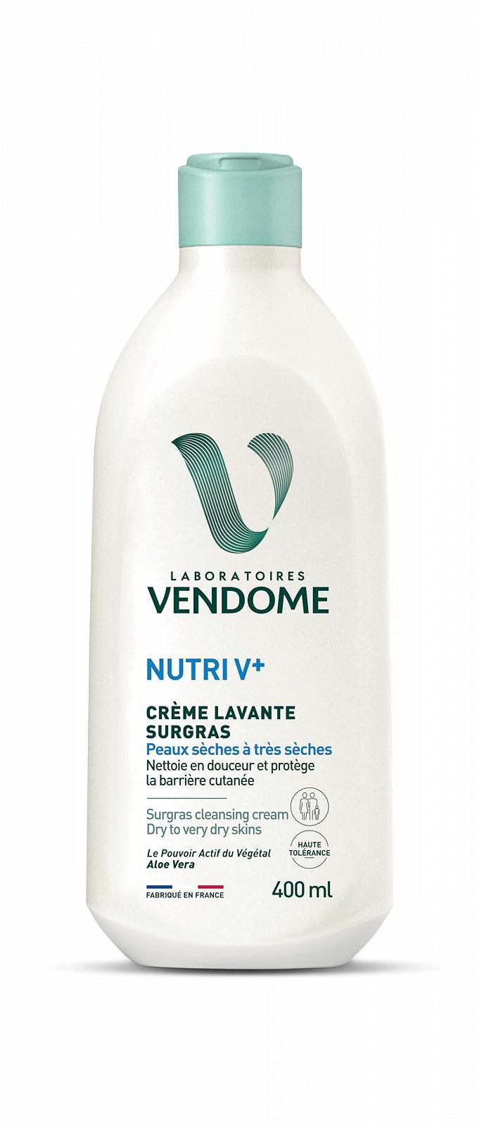 Гель Laboratoires Vendôme Nutri V+ Живильний та захисний з алое вера для сухої та дуже сухої шкіри 400 мл, фото №1