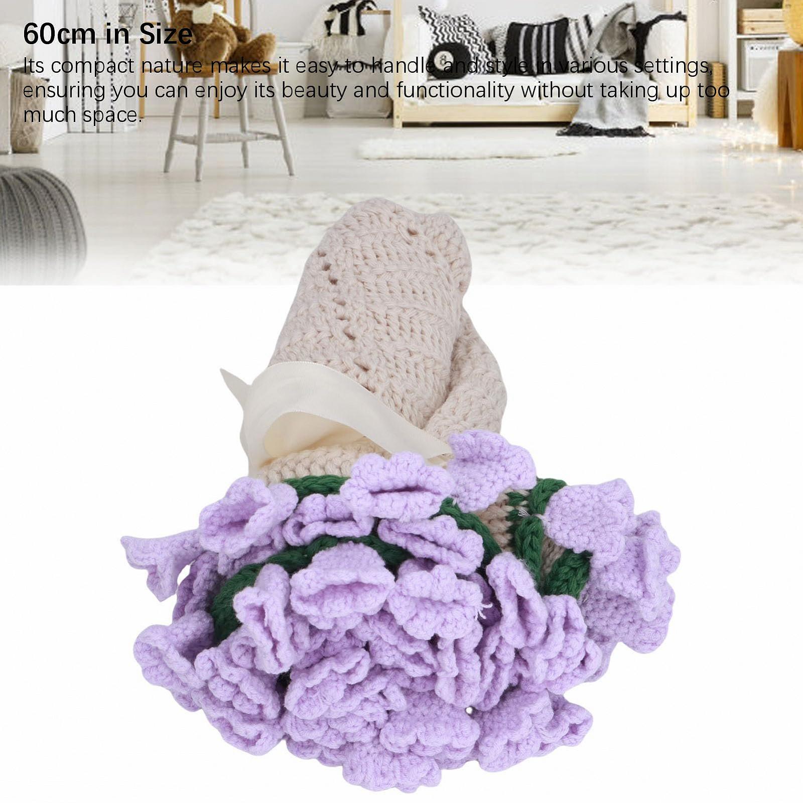 Покривало Greensen Серія Ручна робота Модель Квітковий букет 3D 60 см Фіолетовий, фото №4 Покривало Greensen Серія Ручна робота Модель Квітковий букет 3D 60 см Фіолетовий, фото №4