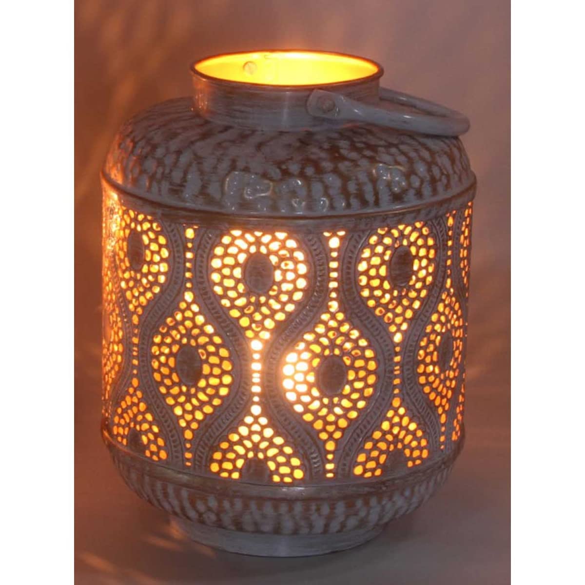 Ліхтар Casa Moro Suraya Малий Білий Золотий, фото №1 Ліхтар Casa Moro Suraya Малий Білий Золотий, фото №1